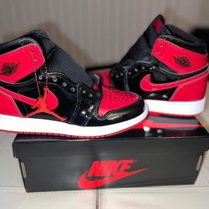 Jordan 1 Retro 'Patent Bred'.